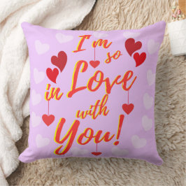 Valentine hört so in Liebe Kissen