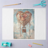 Valentine Hot Air Ballon Seidenpapier (Basteln)