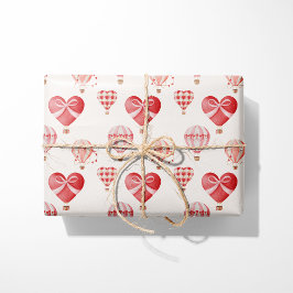 Valentine Hot Air Balloons Geschenkpapier
