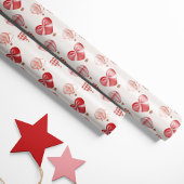 Valentine Hot Air Balloons Geschenkpapier