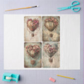 Valentine Hot Air Balloons Seidenpapier (Basteln)