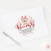 Valentine Hot Chocolate Cocoa Bombe Round Sticker (Umschlag)