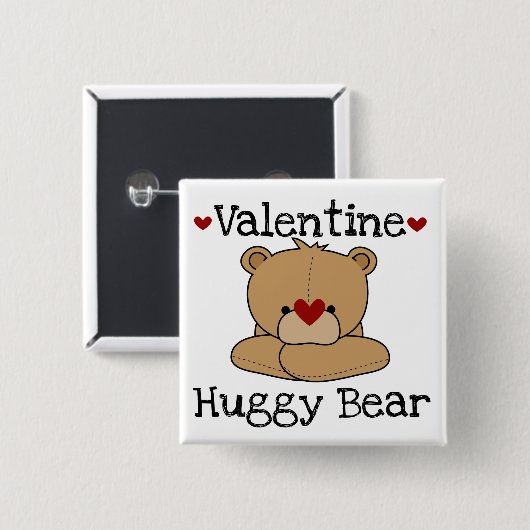 Valentine Huggy Bear Button (Vorne & Hinten)