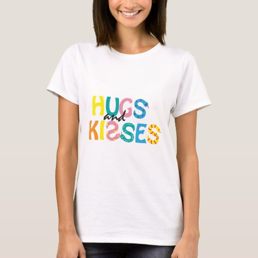 Valentine Hugs & Kisses Snake Theme T Shirt (Vorderseite)