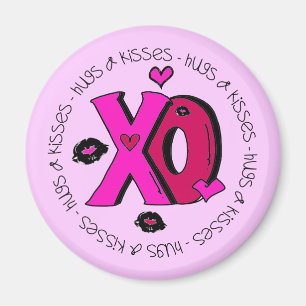 Valentine Hugs und Kisses Magnet