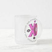 Valentine Hugs und Kisses Mattglastasse (VorderseiteRechts)