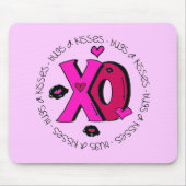 Valentine Hugs und Kisses Mousepad (Vorne)