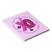 Valentine Hugs und Kisses Notizblock (angewinkelt)