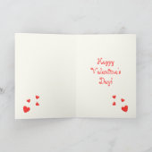 Valentine Hühner und Herzkörbe Feiertagskarte (Innenseite)