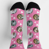Valentine Hund Foto Socken (Oben)