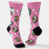 Valentine Hund Foto Socken (Gewinkelt)