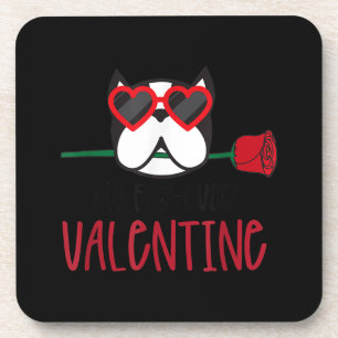 Valentine Hund Herz Liebe Valentinstag Liebe Getränkeuntersetzer