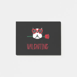 Valentine Hund Herz Liebe Valentinstag Liebe Post-it Klebezettel