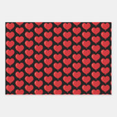 Valentine Hund und Herz Wrapping Paper Sheet Set Geschenkpapier Set (Vorderseite 3)