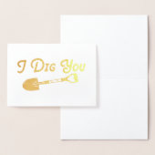 Valentine I Dig You Folienkarte (Anzeige)