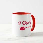 Valentine I Dig You Tasse (VorderseiteRechts)