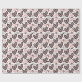 Valentine I Liebe Sie ein Latte Geschenkpapier (Flach)
