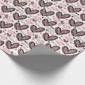 Valentine I Liebe Sie ein Latte Geschenkpapier (Ecke)
