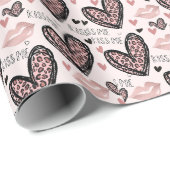 Valentine I Liebe Sie ein Latte Geschenkpapier (Rolleneckpunkt)