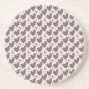 Valentine I Liebe Sie ein Latte Getränkeuntersetzer