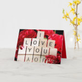 Valentine I Liebe Sie mit Freude Reflektion Karte (Gelbe Blume)