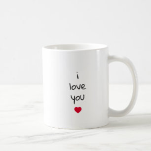 Valentine I Liebe Sie Tasse mit dem Herzen