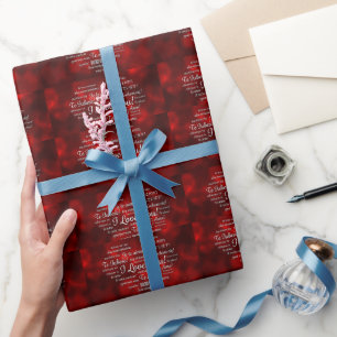 Valentine I Liebe Sie Ti Amo Amour Geschenkpapier