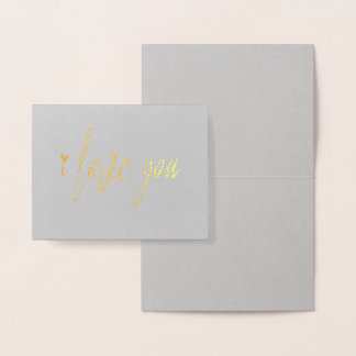 Valentine I Liebe You Folienkarte