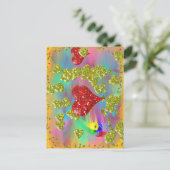 Valentine I Liebe You Postkarte (Stehend Vorderseite)