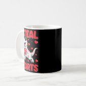 Valentine I Steal Hearts Trex Dino Toddler Kids Ba Kaffeetasse (Vorderseite Links)