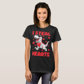 Valentine I Steal Hearts Trex Dino Toddler Kids Ba T-Shirt (Vorne ganz)
