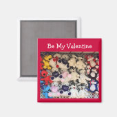 Valentine Ich liebe dich Plüschbären Magnet (Vorderseite/Rückseite)