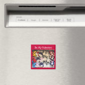Valentine Ich liebe dich Plüschbären Magnet (In Situ (Geschirrspüler))