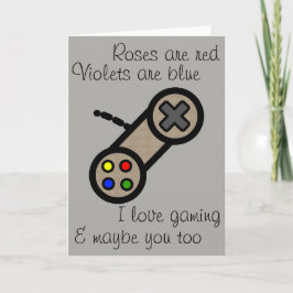 Valentine: Ich Liebe Gaming & Sie Feiertagskarte