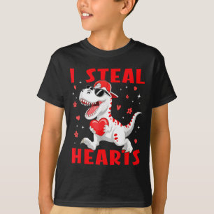 Valentine Ich stehle Herzen T-Rex Dinosaurier Baby T-Shirt