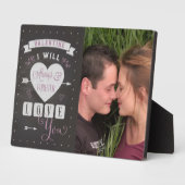 Valentine Ich werde immer & für immer lieben Sie F Fotoplatte (Seite)