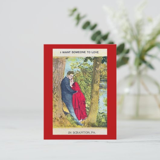 Valentine Ich Wollte Sie gerade in Scranton PA Pos Postkarte (Stehend Vorderseite)
