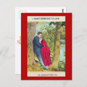 Valentine Ich Wollte Sie gerade in Scranton PA Pos Postkarte (Vorne/Hinten)