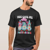 Valentine ICU Nurse Gnomes You Give Me Tachycardia T-Shirt (Vorderseite)