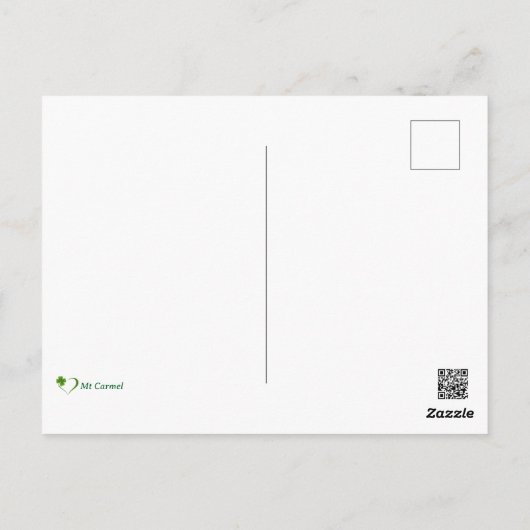 Valentine Irish Wolfhound Splash of color Postkarte (Rückseite)