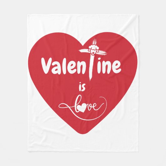 Valentine ist Fleece der Liebe (Vorderseite)