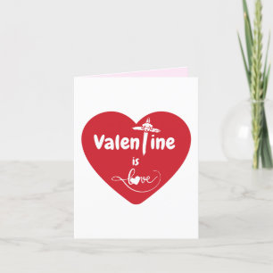 Valentine ist Liebe Grußkarte
