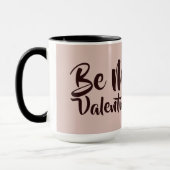 Valentine ist mein Valentinherz Niedlich rosa. Tasse (Links)