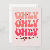 Valentine ist nur du postkarte (Vorne/Hinten)