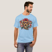 Valentine Jagdhund Ente T-Shirt (Vorne ganz)