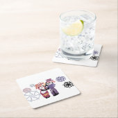 Valentine joy rechteckiger pappuntersetzer (Vor Ort)