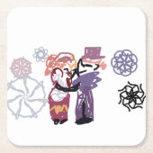 Valentine joy rechteckiger pappuntersetzer (Vorderseite)