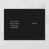 Valentine/Jubiläum Hunde Gruß Postkarte (Rückseite)