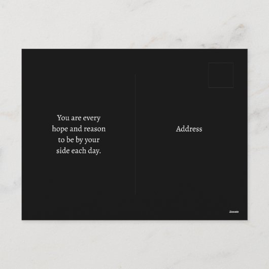 Valentine/Jubiläum Hunde Gruß Postkarte (Rückseite)