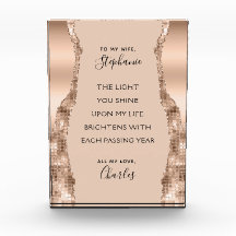 Valentine Jubiläum Rose Gold Romantisches Gedicht